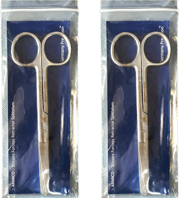 아미코 스텐레스 의료용가위 14cm, 2개, 아미코스텐레스