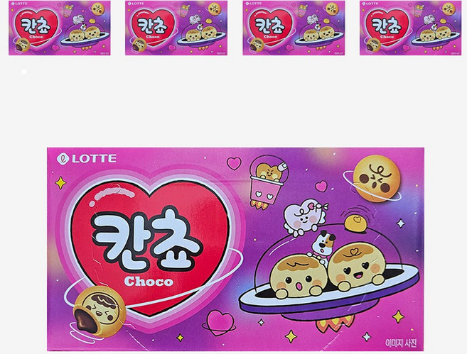 롯데제과 칸쵸 초코맛 54g x 5개