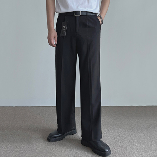 [YKK] 무지샵 남자 링클프리 스판 와이드 슬랙스 빅사이즈 S~4XL