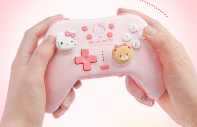 귀여운 키티 닌텐도 스위치2 프로 컨트롤러 프로콘2 게임패드 조이스틱 조이콘