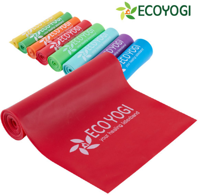 에코요기 라텍스밴드 스트레칭밴드 탄력밴드 고무밴드, 라텍스밴드-레드 (200cmx15cmx0.4mm), 1개