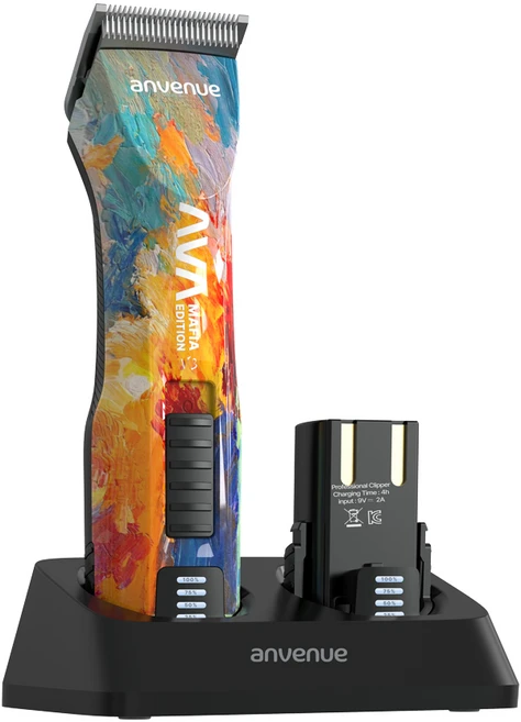 앙비뉴 아바 마피아 에디션 V3 전문가용 애견미용사 클리퍼, 컬러, 1세트 - 쿠팡