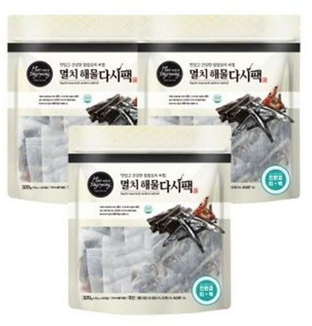 해통령 멸치 해물다시팩, 320g, 3개