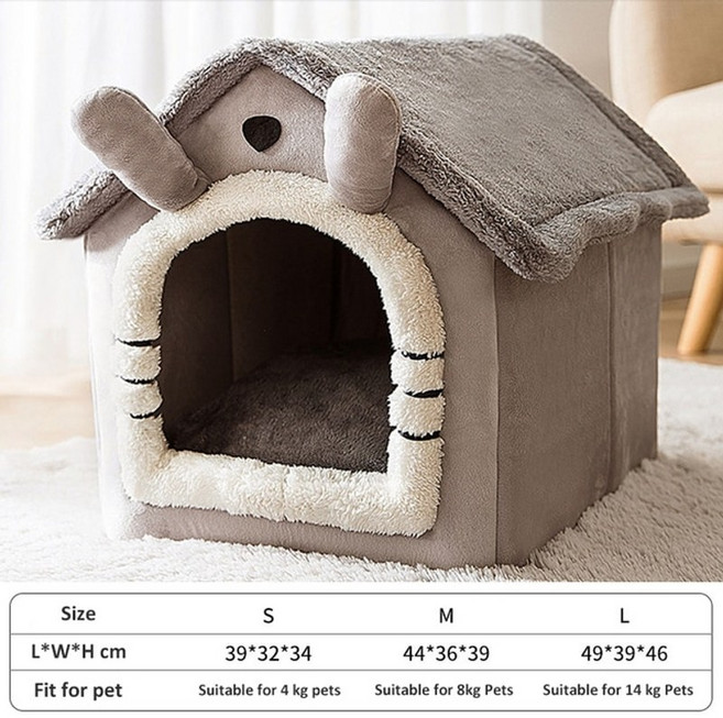 애견용품 강아지하우스 dog house kennel soft pet bed tent, 1개