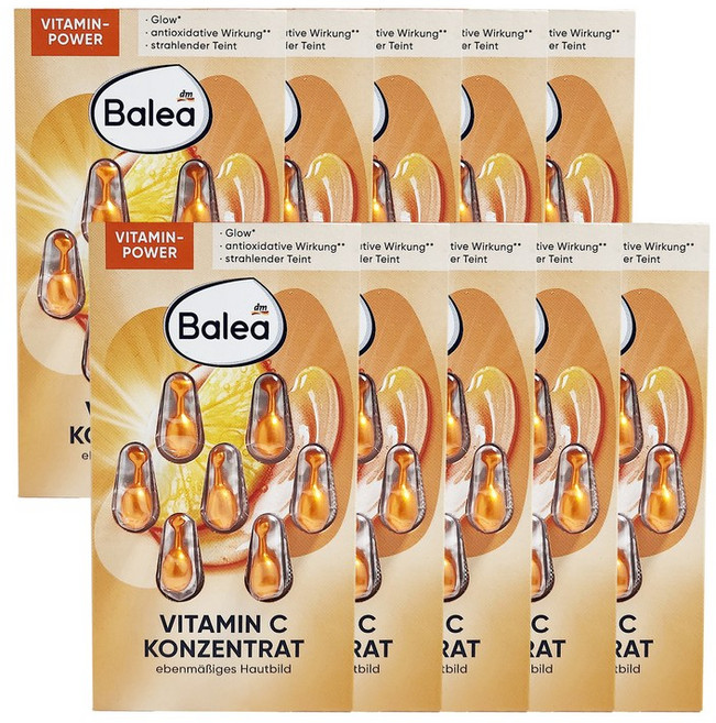 발레아 비타민C 컨센트레이트 앰플 7캡슐 X10팩, 10ml, 7개