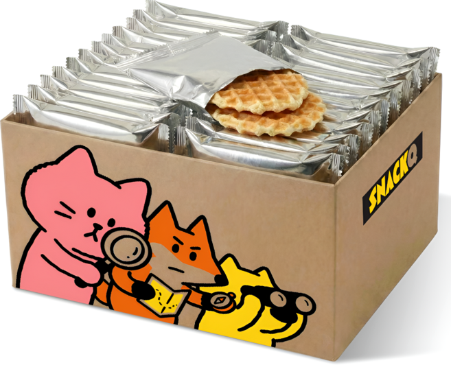 스낵큐 노브랜드 과자, 12개, 솔티버터와플