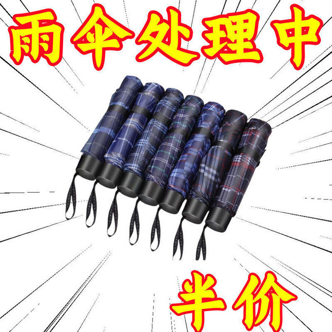 十骨加大雨傘 手動折疊格子新款 雙人全自動大傘