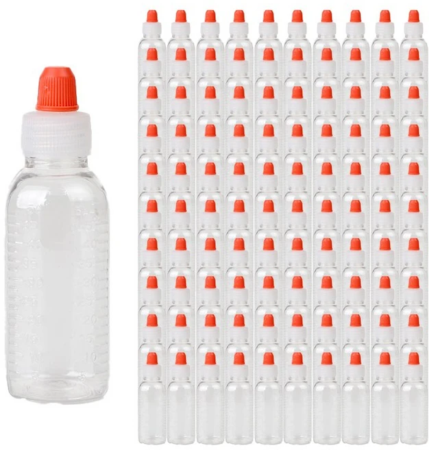 물약병 50ml 100개 다용도 투명 눈금 분병 투약병 - 쿠팡