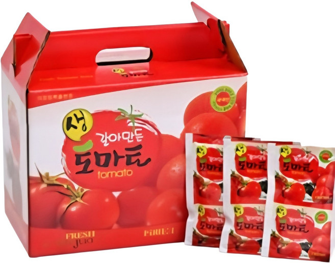 잘난이 완숙 토마토 생즙 갈아만든 주스 산지생산 진주건강원120ml 50개입 1개, 50개, 120ml