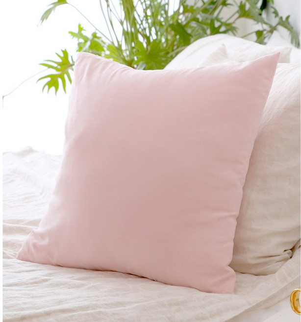 션샤인 쇼파 쿠션 커버 솜포함 라이트핑크 50x50cm, 라이트핑크 50cm x 50cm