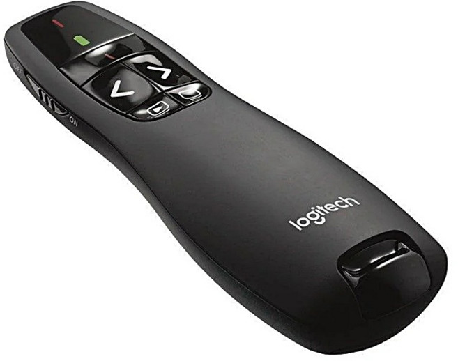 Logitech 羅技 R400 無線簡報雷射筆, 黑色, 1個