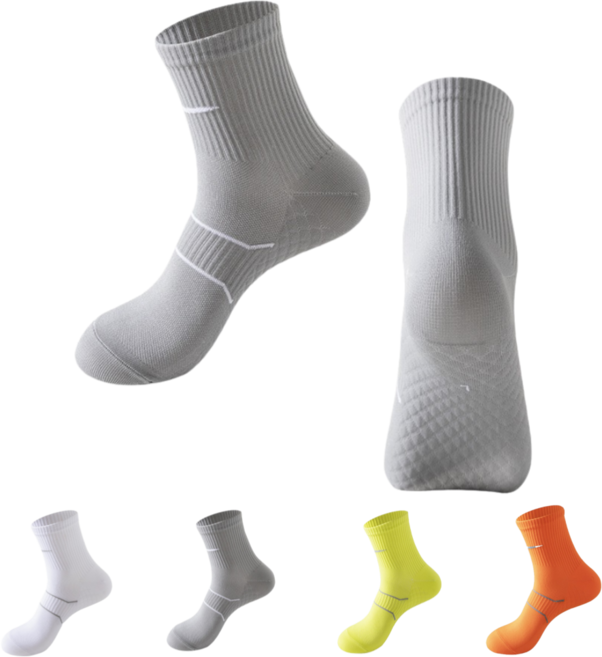 히젝시 러닝 양말 남성 여성, 남성(255~285), 그레이, 1개