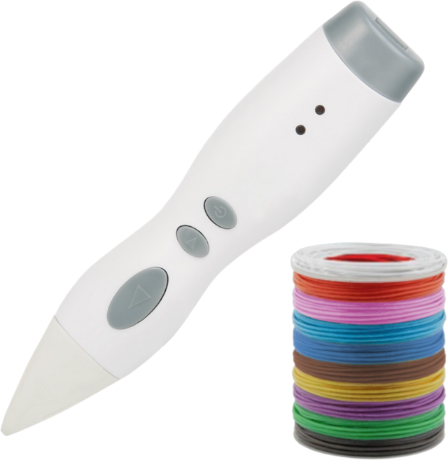 마루미르 프리원 3D펜 무선 저온 안전 PCL, 프리원 5m10종 패키지, 흰색(프리원 3D펜-속도조절 기능)