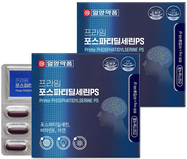 일양약품 프라임 포스파티딜세린PS, 60정, 2개 - 쿠팡
