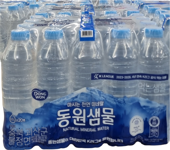 동원샘물 동원 생수 (유라벨/무라벨 랜덤발송), 80개, 500ml