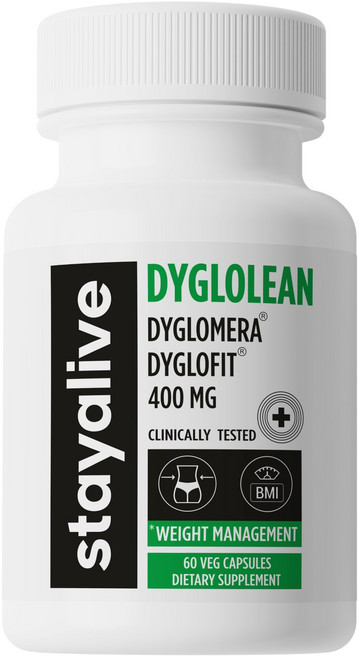 Stayalive Dyloglean Dyglofit 디글로핏 미국 특허 원료 다이글로메라 다이어트 8000%농축, 1개, 60정