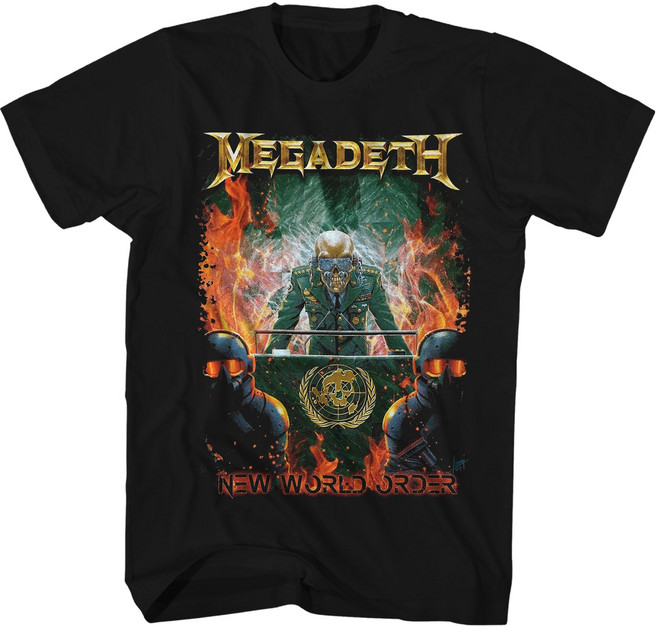 ROCKPANDA Megadeth 반팔티 New World Order Art