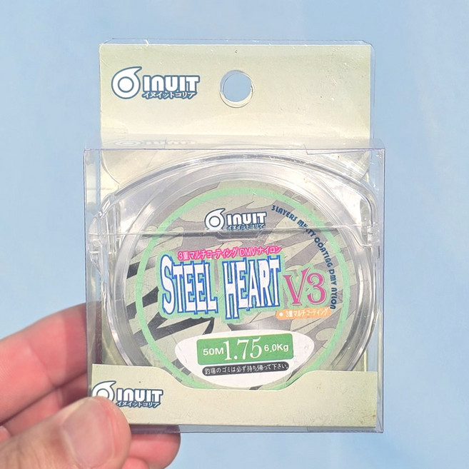 이누잇 스틸하트 V3 50m 클리어화이트 민물원줄 바다목줄 낚시줄