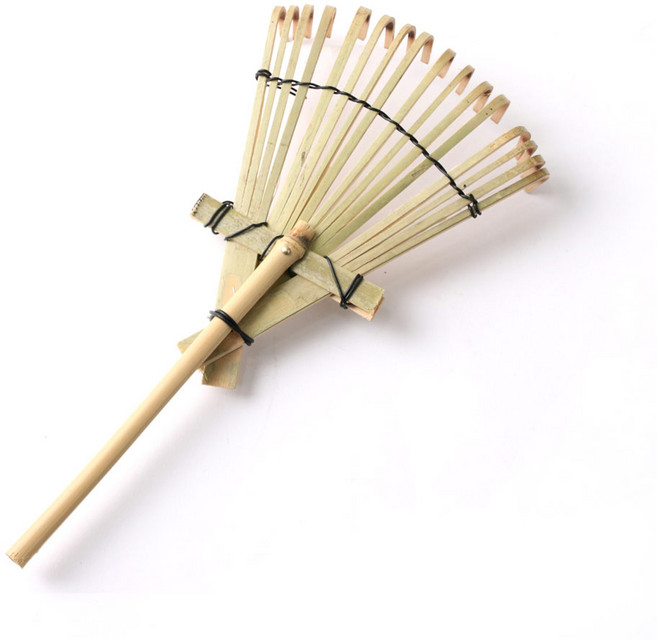 전통공예품 수공예 민속소품 대나무 갈퀴 (소), 1개