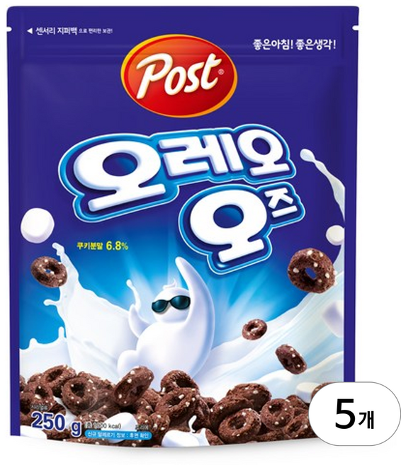 오레오오즈 시리얼, 250g, 5개