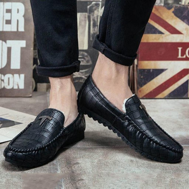 라오농 남자 겨울 털신 털단화 로퍼 구두 방한화 모카신14 +lv99