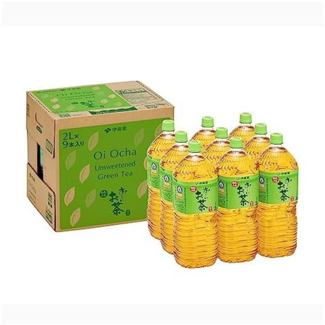 .co.jp 한정 이토엔RRO박스 오오이차 녹차 2L×9병, 1개, 2L