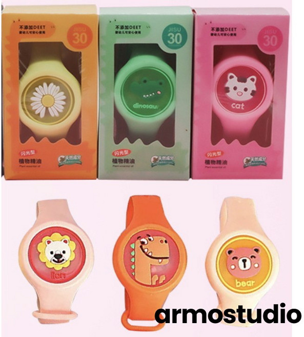armostudio 애니멀 LED 모기퇴치 시계, 1개