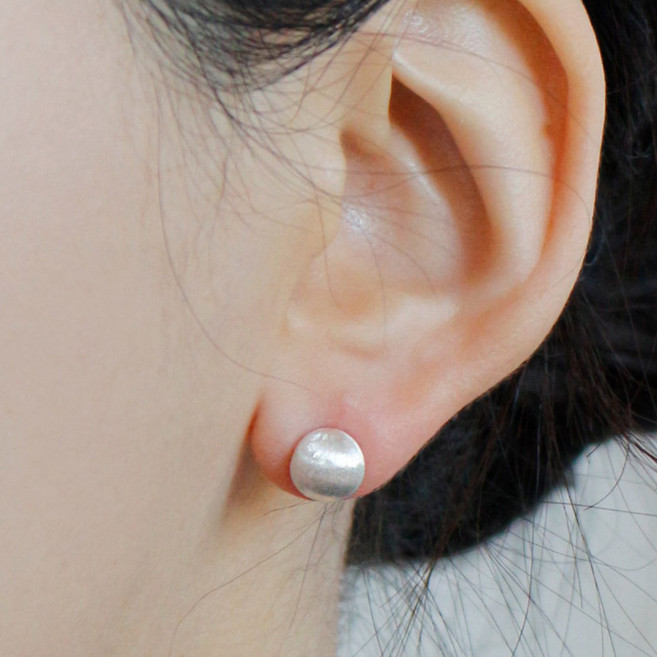 반지소 소엔 925실버 무광 볼드 은 볼귀걸이