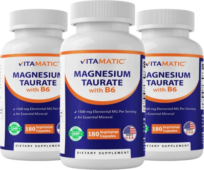 비타매틱 마그네슘 타우린염 타우레이트 180캡슐 3개, 180정 - 쿠팡
