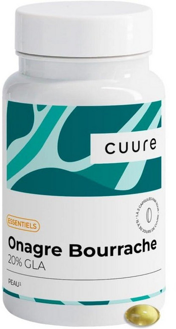 프랑스 쿠레 Cuure Evening Primrose Borage Oil 달맞이꽃 보리지 오일 GLA 20% 캡슐, 4개, 30정