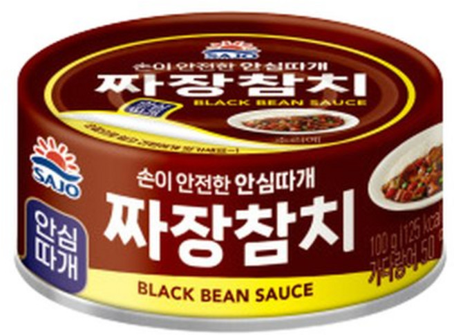 사조대림 해표 안심따게 짜장참치 100g, 1개