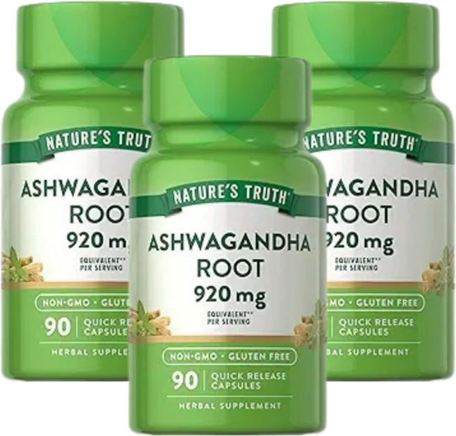 네이처스 트루스 아슈와간다 뿌리 920mg 빠른 방출 캡슐 90정(캡슐 1정당 460mg) 3 SET, 90정 - 쿠팡