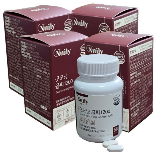 국내산 곰피 쇠미역 곰피추출분말 알긴산 칼륨등 풍부한 무기질 굿모닝곰피 1200 60정 한달분 흑마늘 야관문 베타글루칸 등 프리미엄부원료 7종 SPT영양제, 1세트, 240정