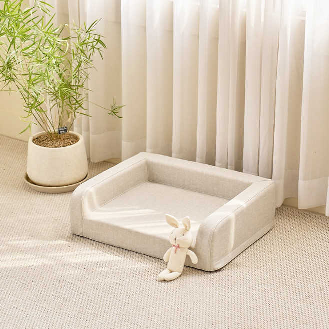 코코리에또펫 친환경 엔젤 펫침대 강아지 고양이 소형 방수 미끄럼방지, 1개, 그레이