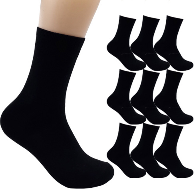 본베이직 더베이직 남성용 프리미엄 무지 중목 양말