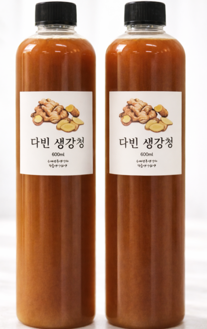 다빈 수제 카페생강청 프리미엄 착즙 생강원액 750g(600ml), 1개, 1개입, 750g