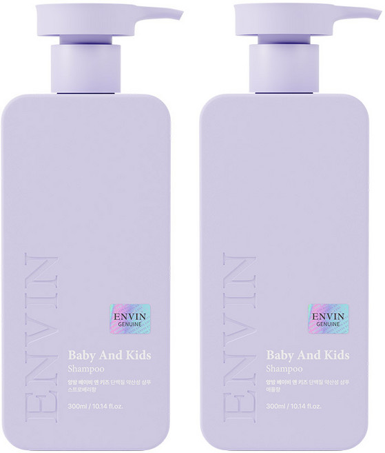 앙방 베이비 앤 키즈 단백질 약산성 샴푸 스트로베리향, 2개, 300ml