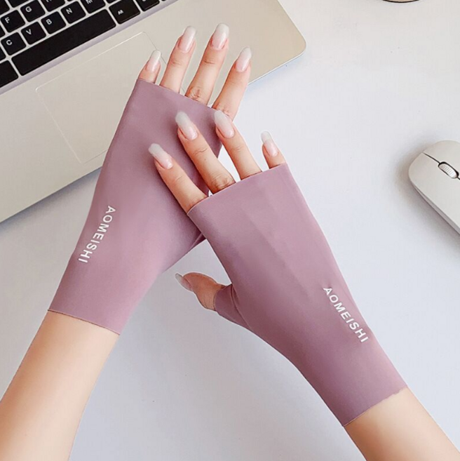 모션메이트 남녀공용 쿨소재 반장갑 손등토시 2set