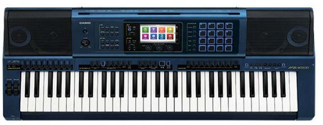 카시오 하이엔드 전자올겐 MZ-X500 고급형 트로트 오르간, 1개, 블루, 한국리듬 DLC패키지