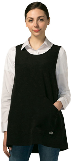 요들 포그니 원피스형 미용실 유니폼 앞치마 YA064, 1개