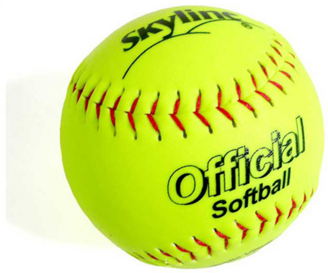 스카이라인 인조가죽 소프트볼 공 POK-L47V 경식구 시합구 체대입시, 1개