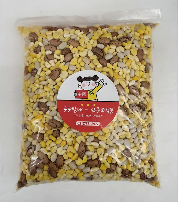 [태평아시아마트]중국찰옥수수쌀(대)혼합 죽&밥용 따차즈, 5kg, 1개