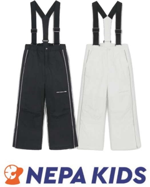 [백화점 매장판] 네파 키즈 NEPA 스키바지 방수 스키복 남아 여아 스노우보드 눈썰매 스키팬츠 하의