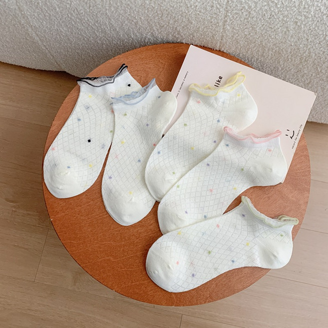 와이와이 여성 양말 5종 세트 WZ451