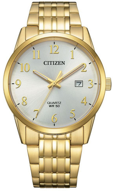 CITIZEN GENT'S系列 時尚簡約腕錶 金色 39mm BI5009-58A