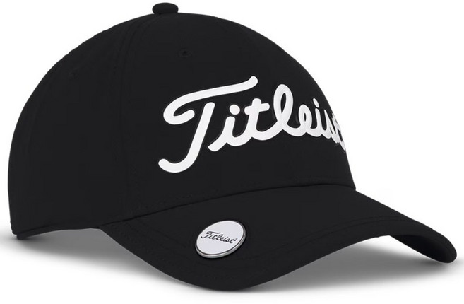 아쿠쉬네트코리아 정품 타이틀리스트 플레이어스 볼마커 모자 TH25APBMA, 1개, 블랙/화이트