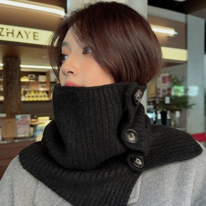 기타 4색 1개 니트 넥워머 니트머플러 니트케이프 니트목도