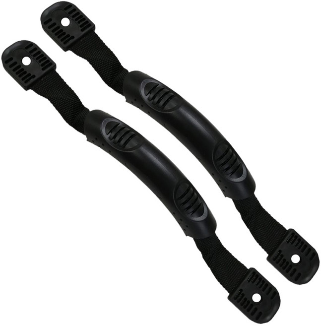 2Pcs 카약 핸들 교체 카약 캐리 핸들과 하드웨어 블랙 카누, 검은색, L207