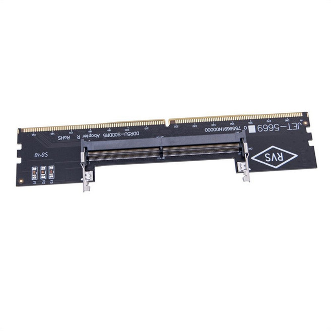 JET-5669 DDR5 筆記本內存轉檯式機測試轉接卡, 筆記本DDR5轉檯式機DDR5【黑色】, 1個, 筆記本DDR5轉檯式機DDR5【黑色】