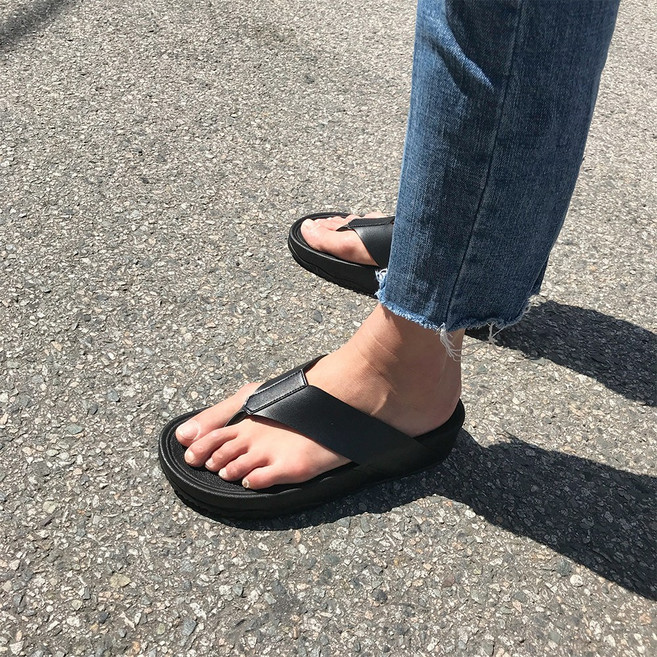 로버 남자쪼리 4CM 키높이 슬리퍼 여름 방수쪼리 플랍쪼리